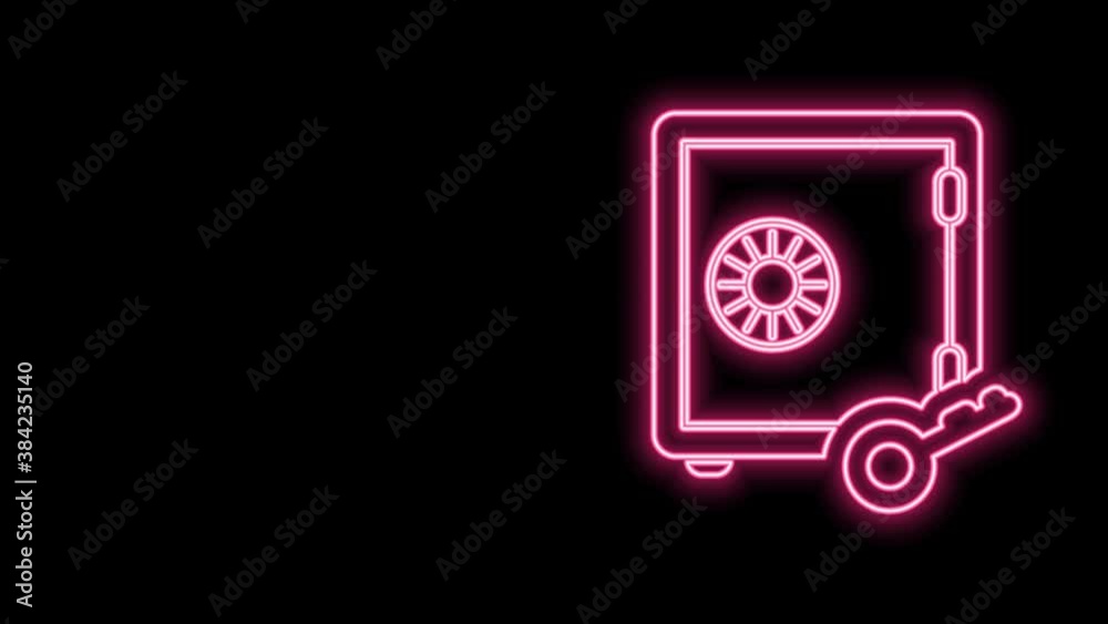 Glowing neon line Proof of stake icon isolated on black background. Cryptocurrency economy and finance collection. 4K Video motion graphic animation Glowing neon line Proof of stake icon isolated on black background. Cryptocurrency economy and finance collection. 4K Video motion graphic animation