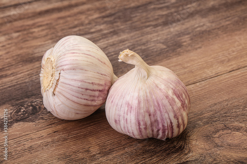 Fresh ripe and tasty garlic