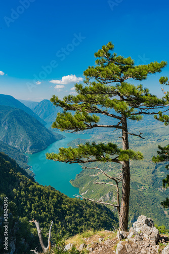 Perucac lake and river Drin...