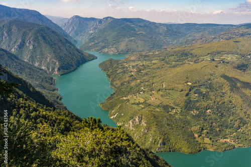 Perucac lake and river Drin...
