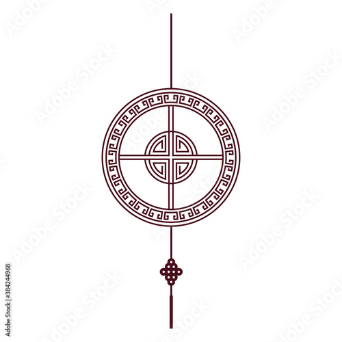 chinese fortune hanger lind vector design photo