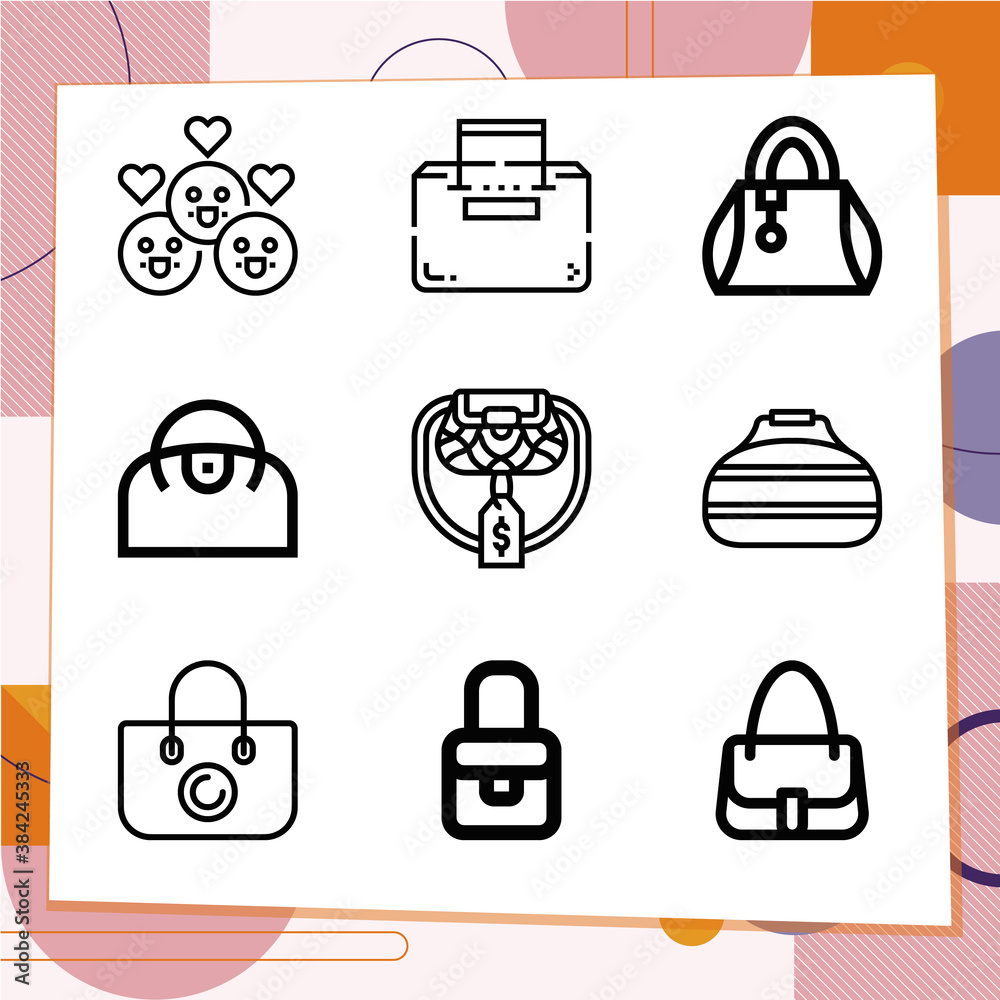 Simple set of 9 icons related to individuals Simple set of 9 icons related to individuals
