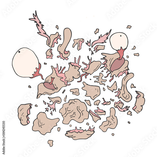 Crazy mutant meat explosion