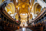 Interior view of Saint Paul's cathedral in London