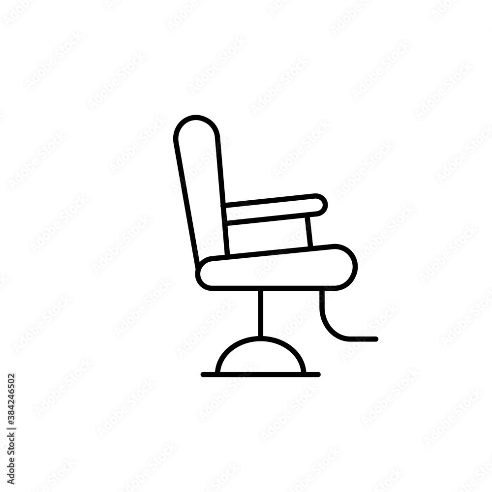 Barber chair icon element of barbershop icon for mobile concept and web apps. Thin line barber chair icon can be used for web and mobile. Premium icon on white background Barber chair icon element of barbershop icon for mobile concept and web apps. Thin line barber chair icon can be used for web and mobile. Premium icon on white background