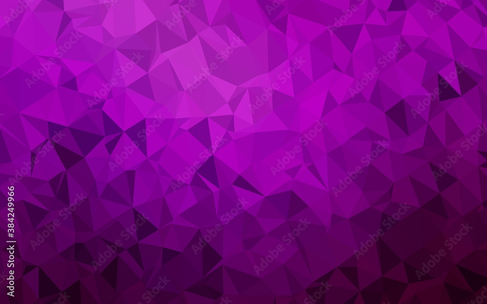 Dark Purple vector low poly cover. Dark Purple vector low poly cover.