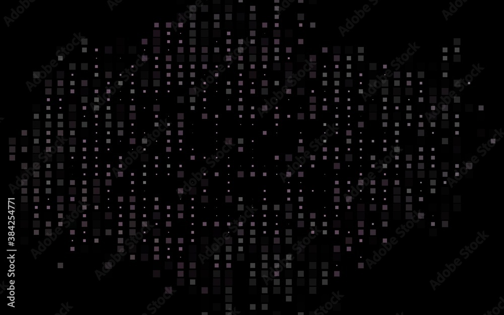 Dark Black vector backdrop with rectangles, squares.