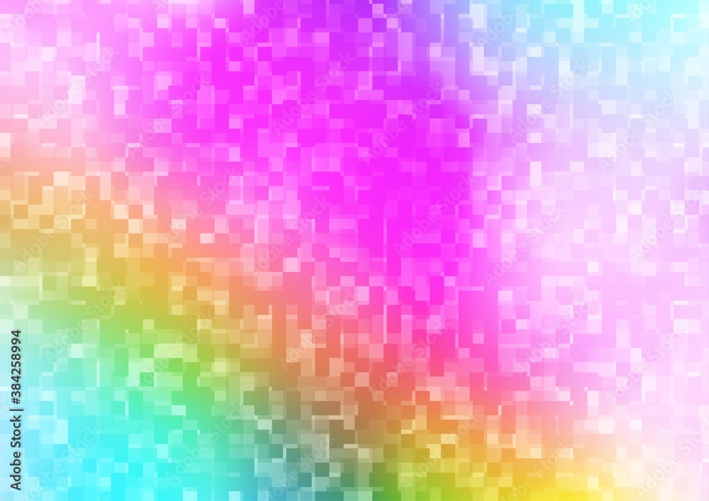 Light Multicolor, Rainbow vector texture in rectangular style.