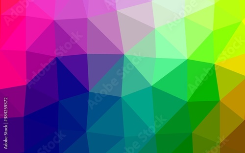 Light Multicolor, Rainbow vector polygonal background.