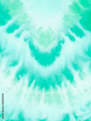 Sea green tie dye pattern. ...