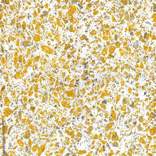 Golden terrazzo
