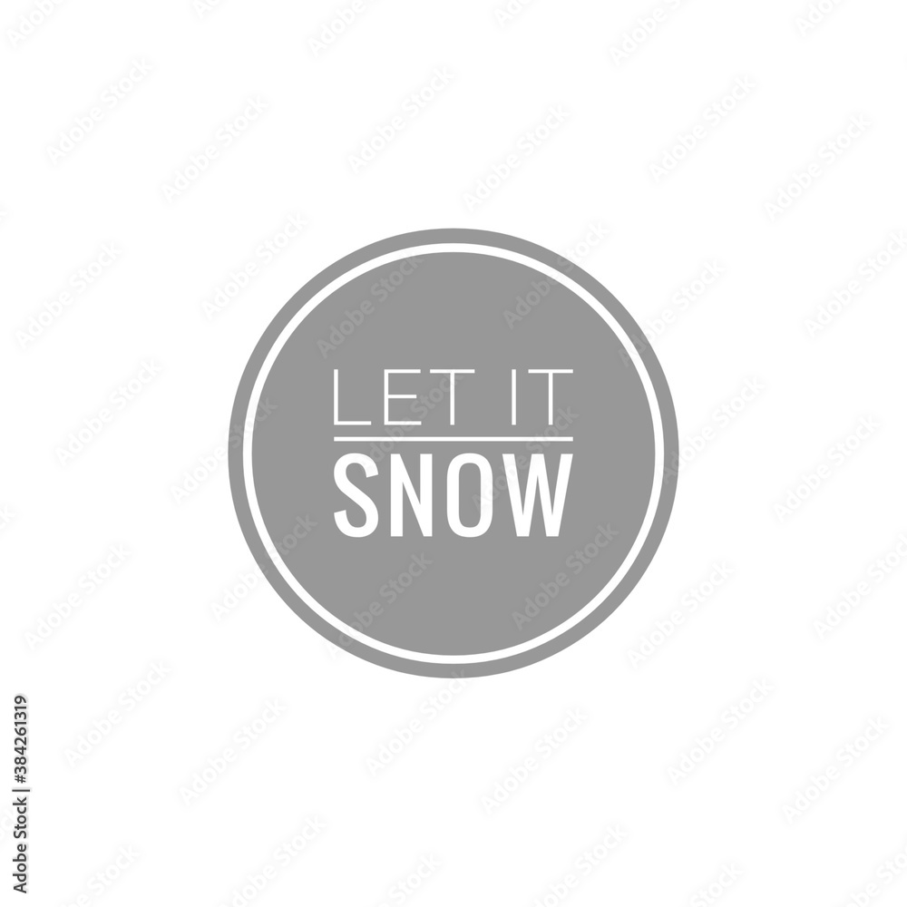 Winter word quote illustration Winter word quote illustration