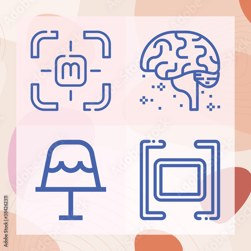 Simple set of accent related lineal icons