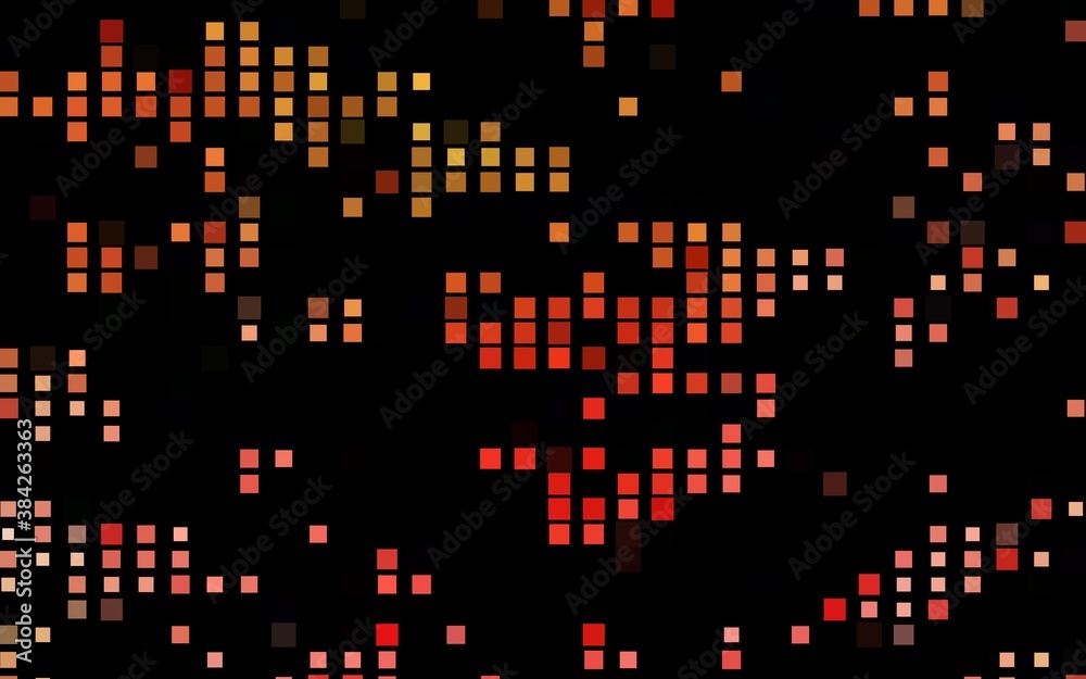 Dark Green, Red vector pattern in square style.