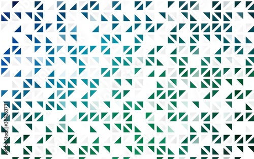Light Blue, Green vector seamless pattern in polygonal style.