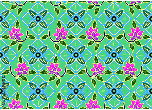 Batik Indonesian: is a technique of wax-resist dyeing applied to whole cloth, or cloth made using this technique originated from Indonesia.