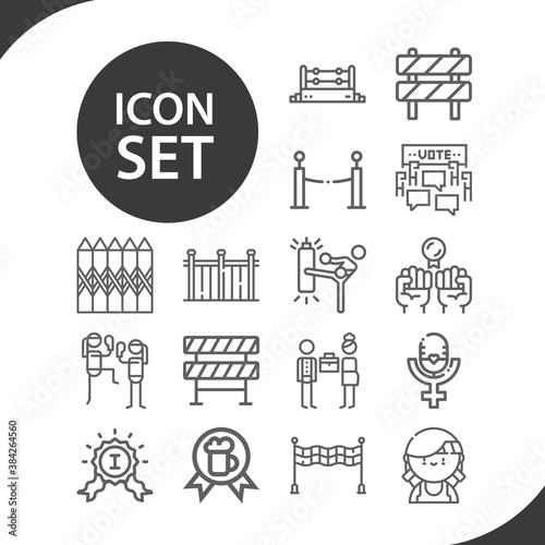 Simple set of contend related lineal icons.