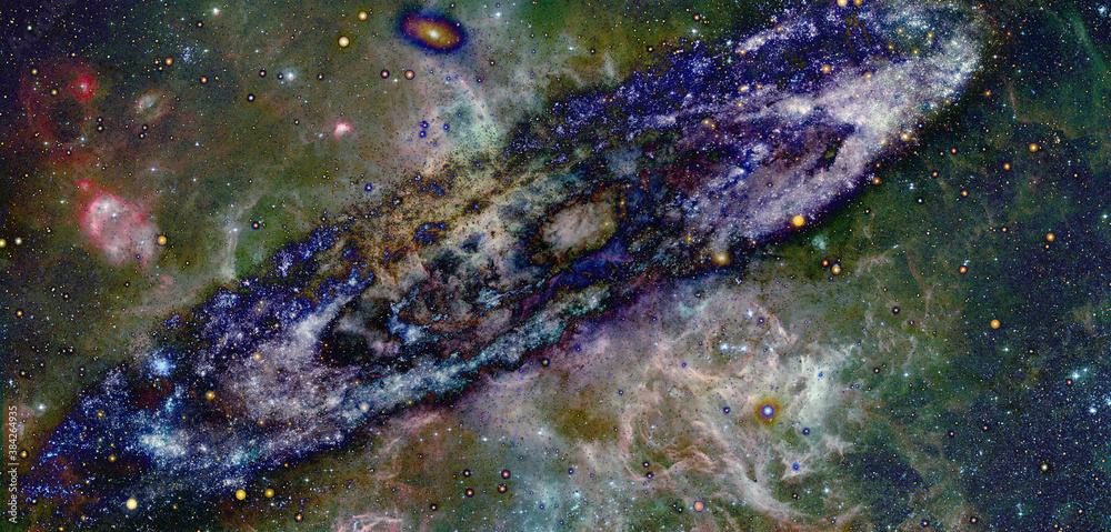 Fototapeta premium Nebula and stars in deep space. Elements of this image furnished by NASA