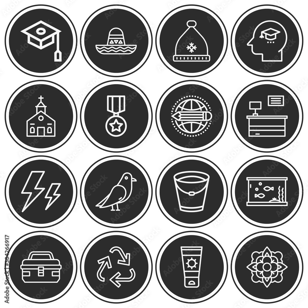 16 pack of wisdom lineal web icons set 16 pack of wisdom lineal web icons set