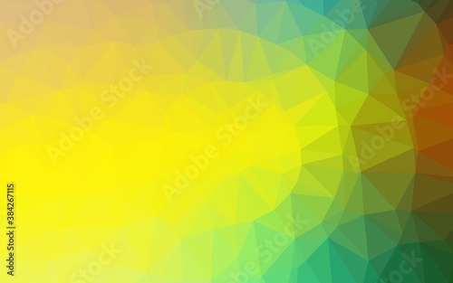 Wallpaper Mural Dark Blue, Yellow vector polygon abstract background. Torontodigital.ca