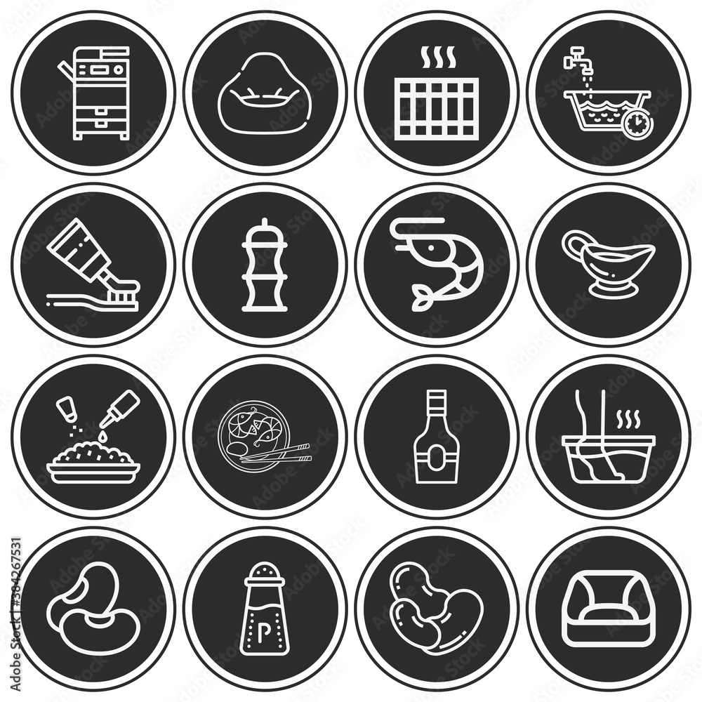 16 pack of paste lineal web icons set 16 pack of paste lineal web icons set