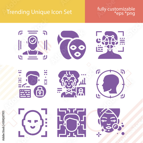 Simple set of deformity related filled icons.