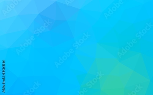 Light Blue, Green vector triangle mosaic template.