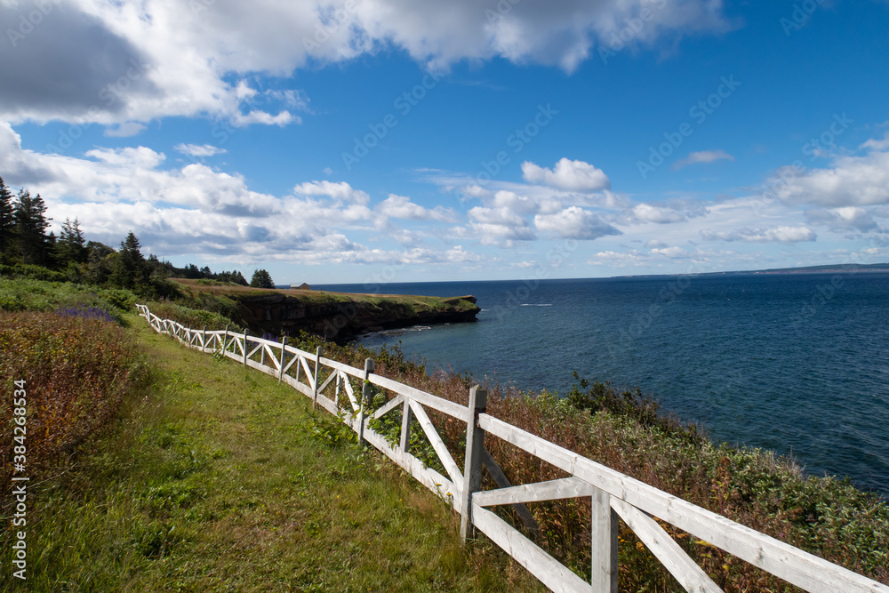 Coastal view on Bonaventure island, Canada