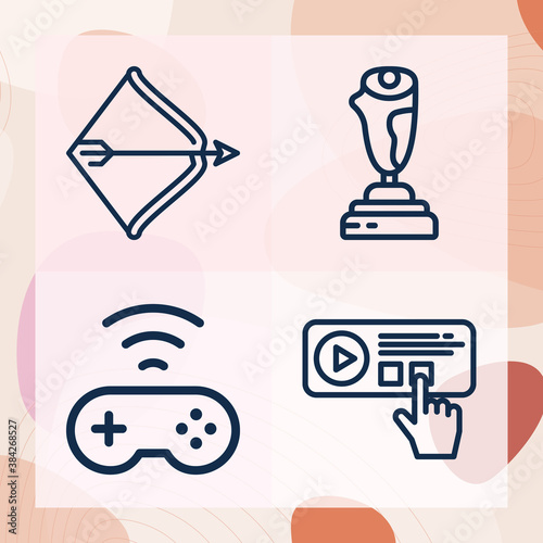 Simple set of chooses related lineal icons