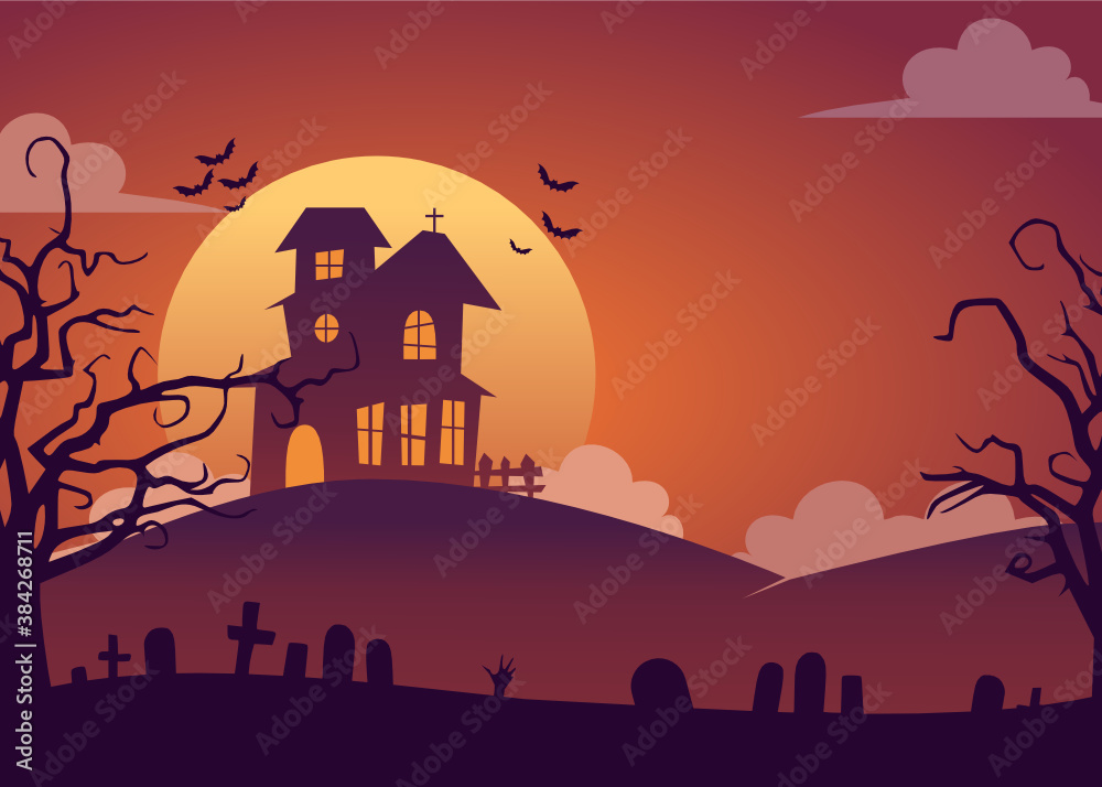 halloween night with house