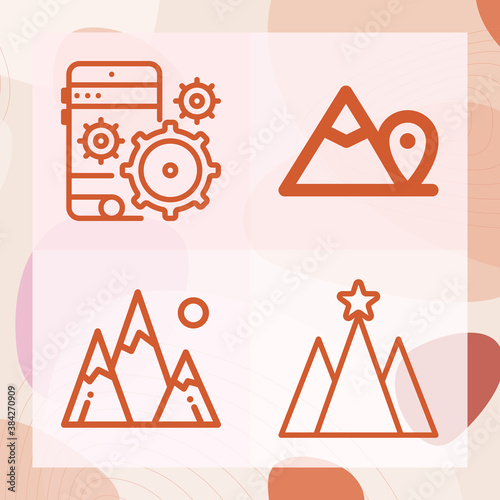 Simple set of keep related lineal icons