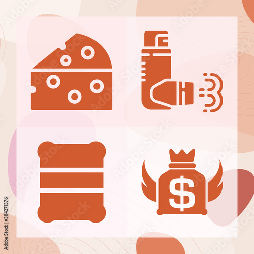 Simple set of lay off related filled icons