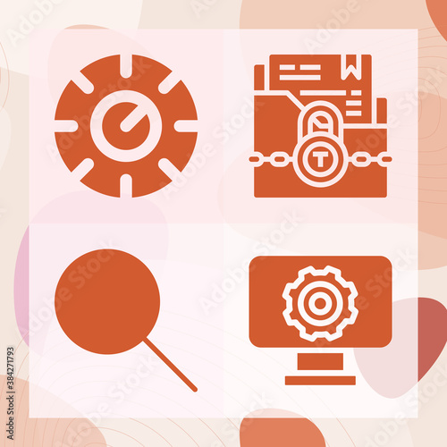 Simple set of disclosure related filled icons