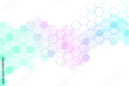 Vibrant polygonal background template.