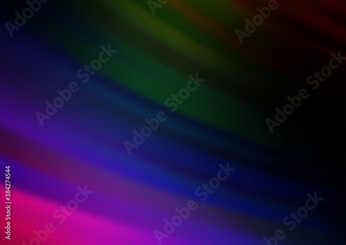 Dark Multicolor, Rainbow vector layout with flat lines.