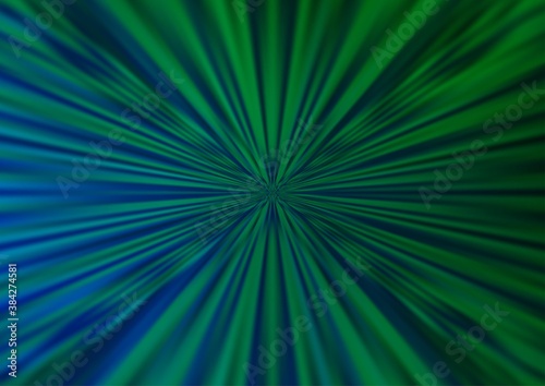 Dark Blue, Green vector blurred shine abstract pattern.