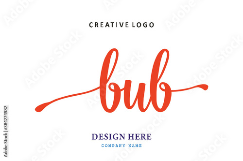 pharmacy logo composition of the letter BUB is simple, easy to understand and authoritative