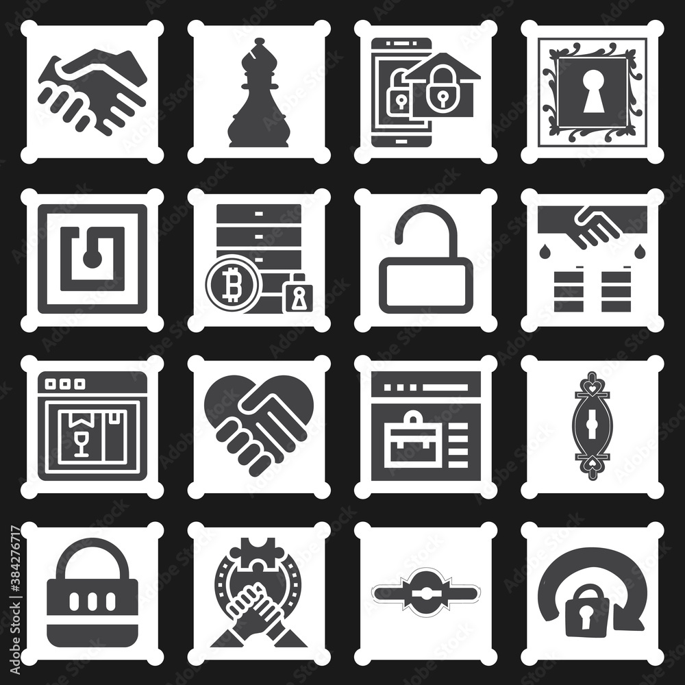 16 pack of episcopal filled web icons set 16 pack of episcopal filled web icons set