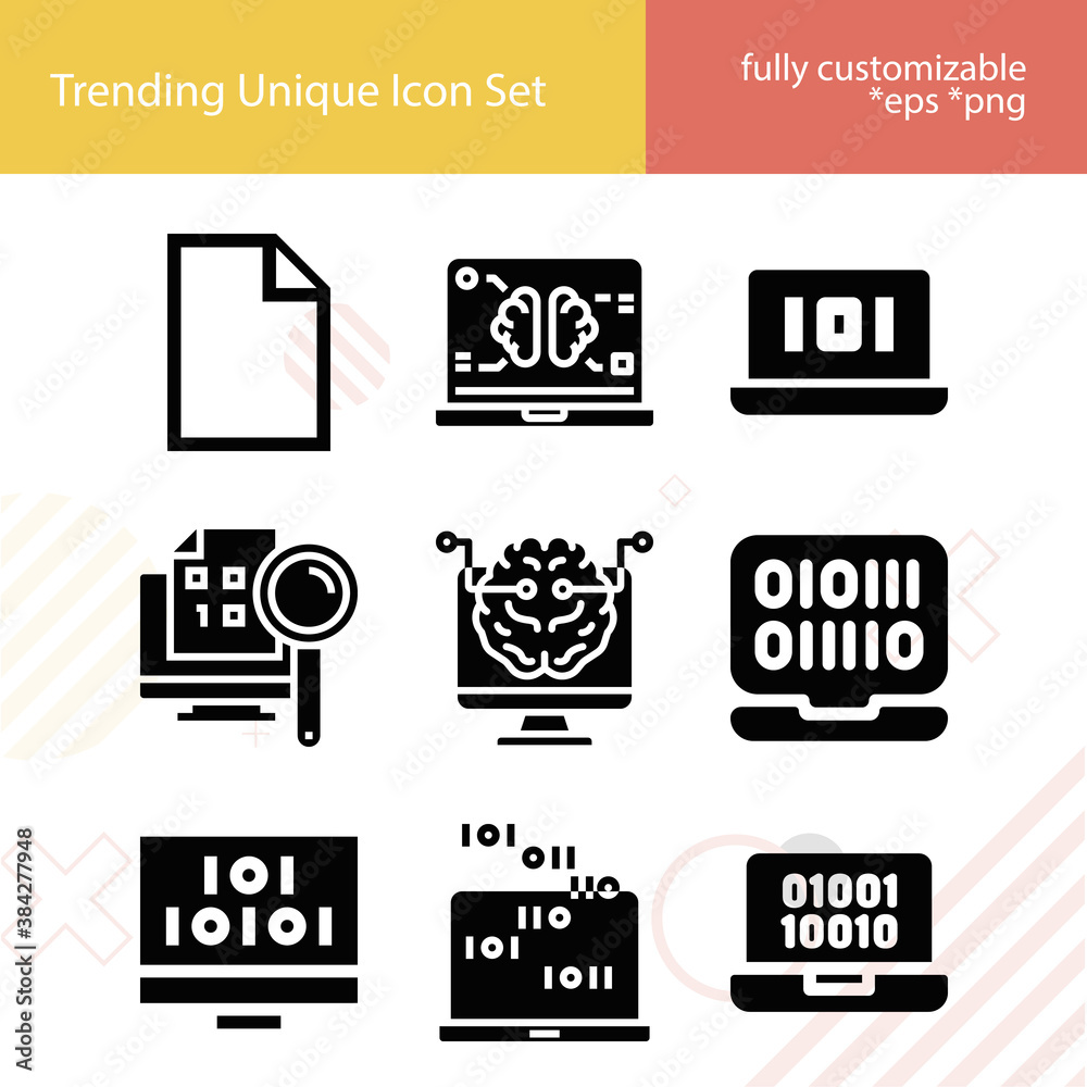 Simple set of dummy related filled icons. Simple set of dummy related filled icons.