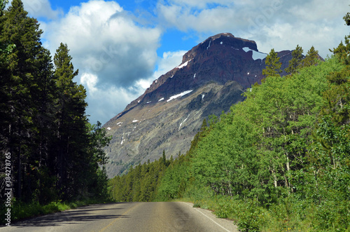 Montana - Mountain Peak by Highway 49 to Two Medicine photo