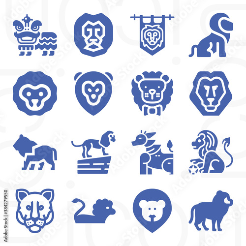 16 pack of lynn  filled web icons set