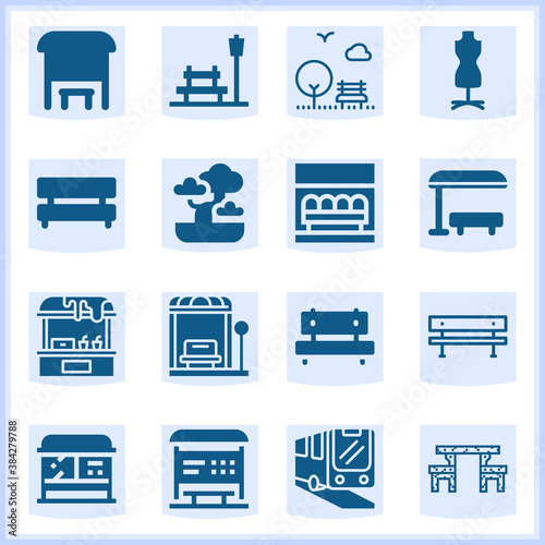 Terrace  related simple set. 16  filled