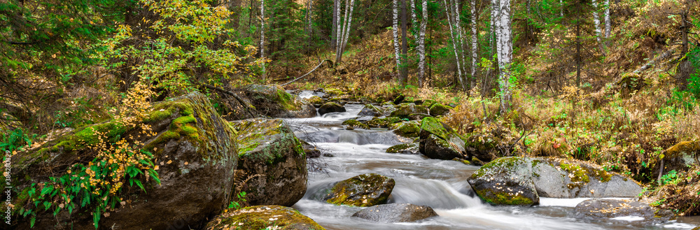 Autumn nature of the Altai mountains in the resort of Belokurikha Autumn nature of the Altai mountains in the resort of Belokurikha