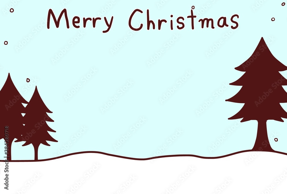 Cute Christmas handwritten frame (no snowman) Cute Christmas handwritten frame (no snowman)