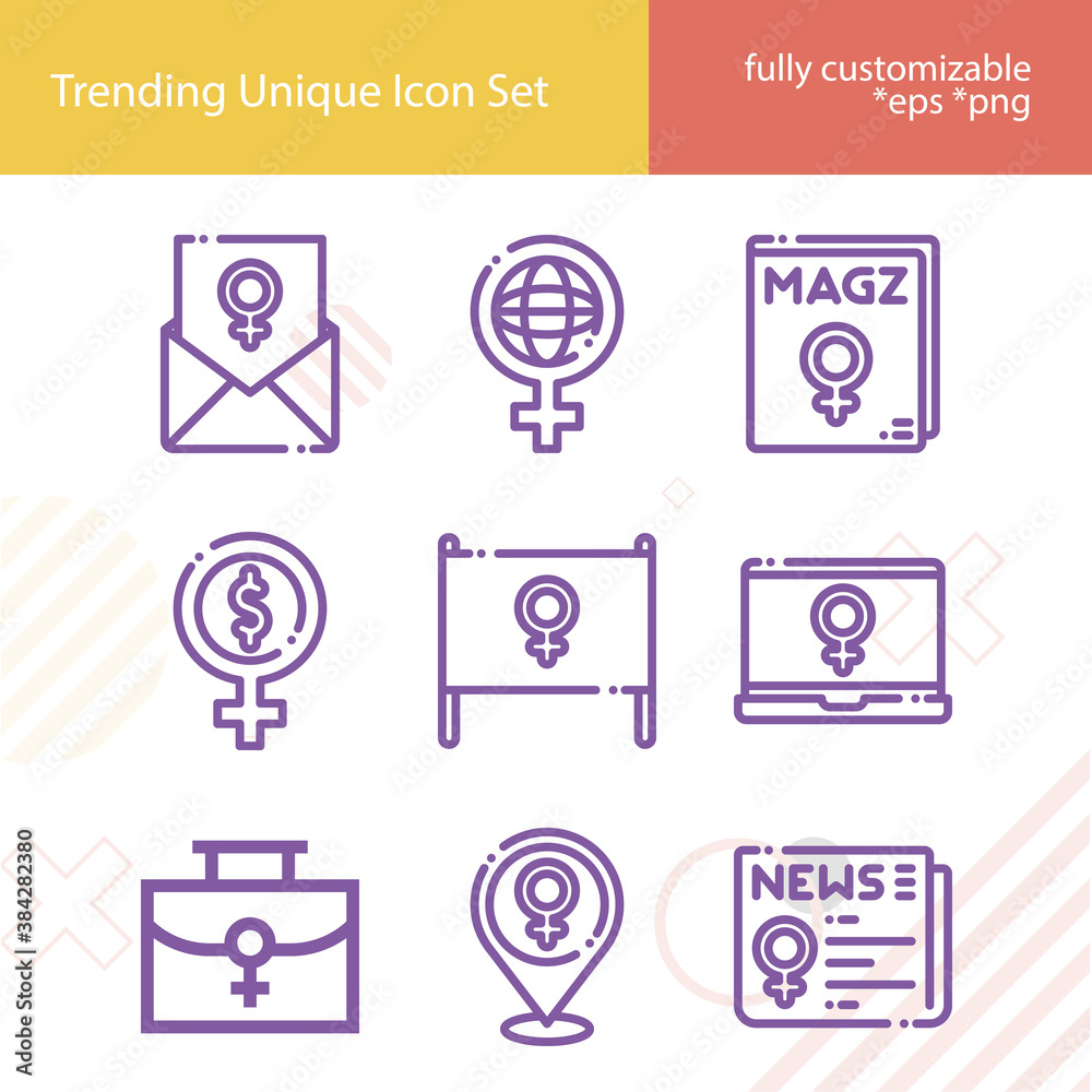 Simple set of postmodern related lineal icons. Simple set of postmodern related lineal icons.