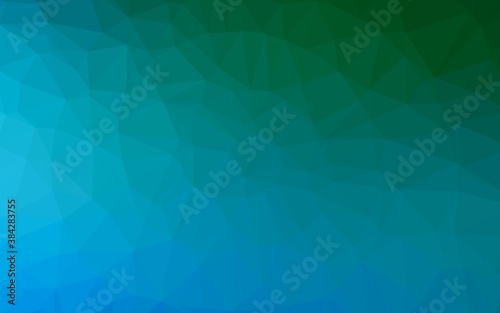 Light Blue, Green vector abstract mosaic pattern.