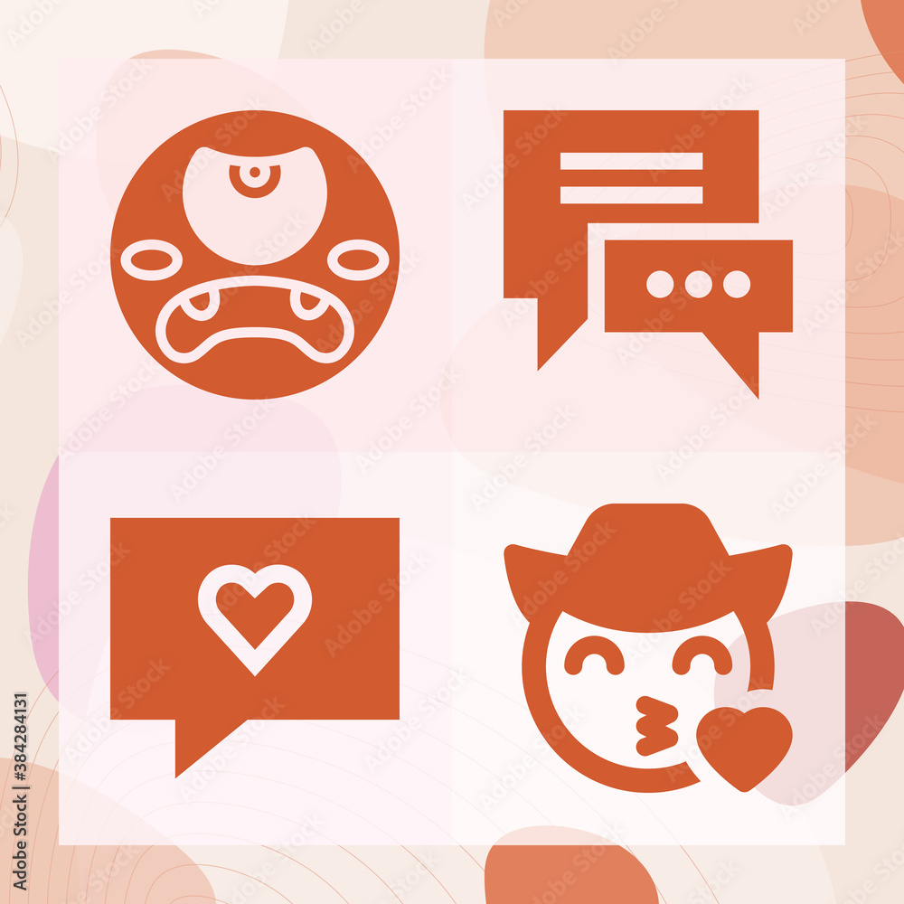 Simple set of troubled related filled icons Simple set of troubled related filled icons
