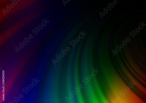 Dark Multicolor, Rainbow vector abstract bright background.