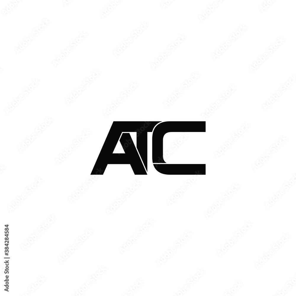 atc letter original monogram logo design atc letter original monogram logo design