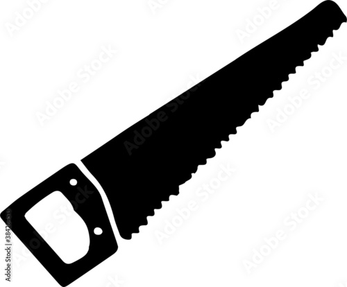 saw icon isolated on white background
